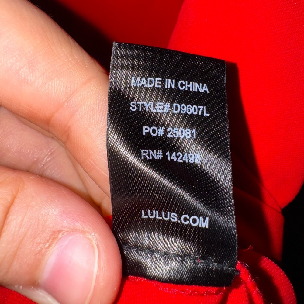 NWT Lulus Red Bodycon Midi Dress Small - Picture 5 of 8